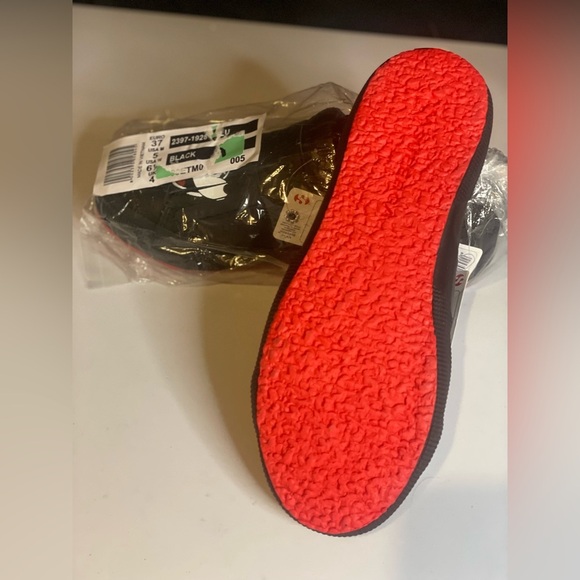 BNWT Superga Disney Collab Mickey Mouse Black kids 3.5, women’s 5 - Picture 4 of 5